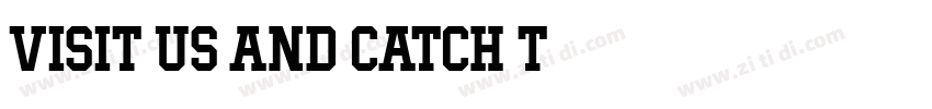 Visit us and catch t字体转换